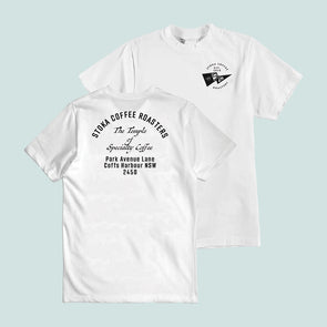 Temple of Specialty Coffee Tee | Stoka Coffee Roasters